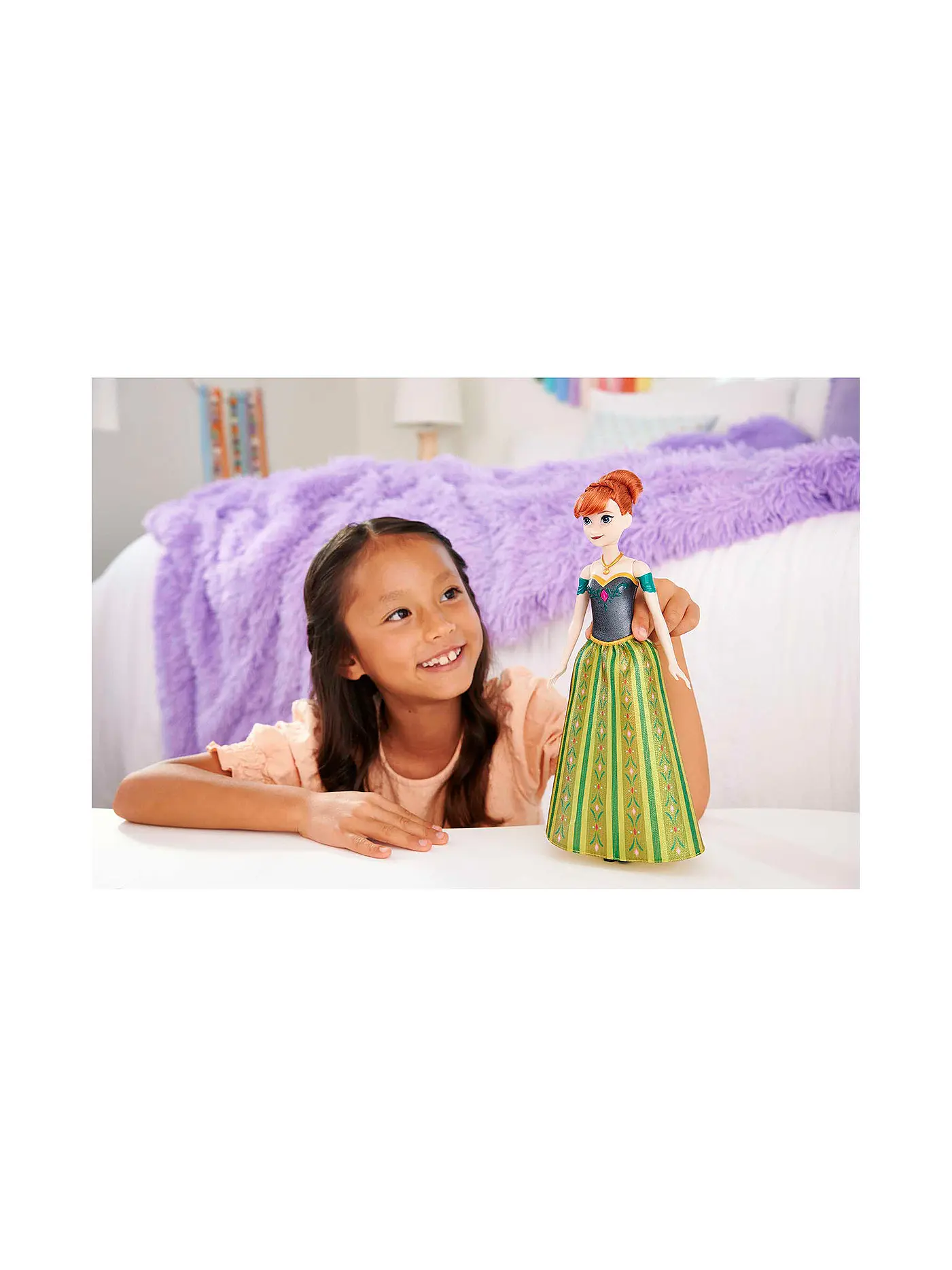 MATTEL | Barbie Disney Die Eiskönigin singende Anna-Puppe | 